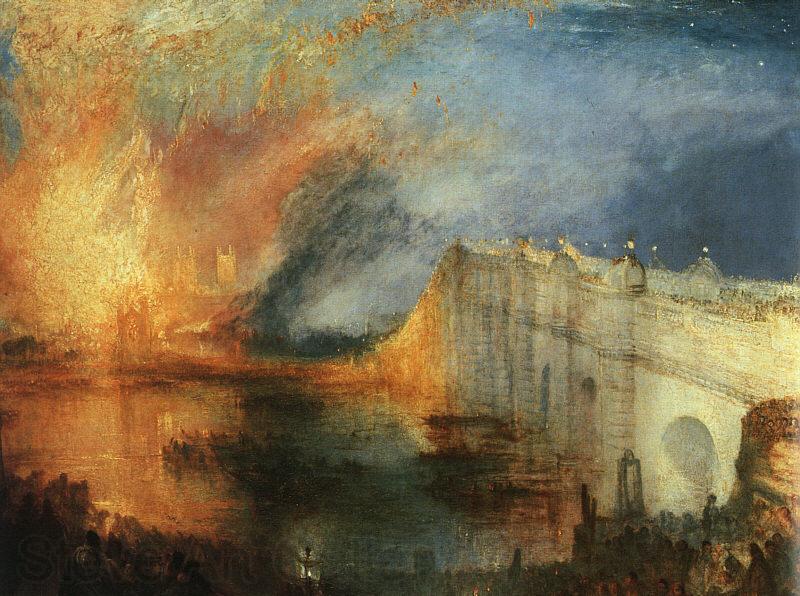 Joseph Mallord William Turner The Burning of the Houses of Parliament Norge oil painting art